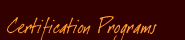 Certification Programs