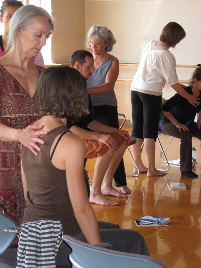 Students practicing the Alexander Technique